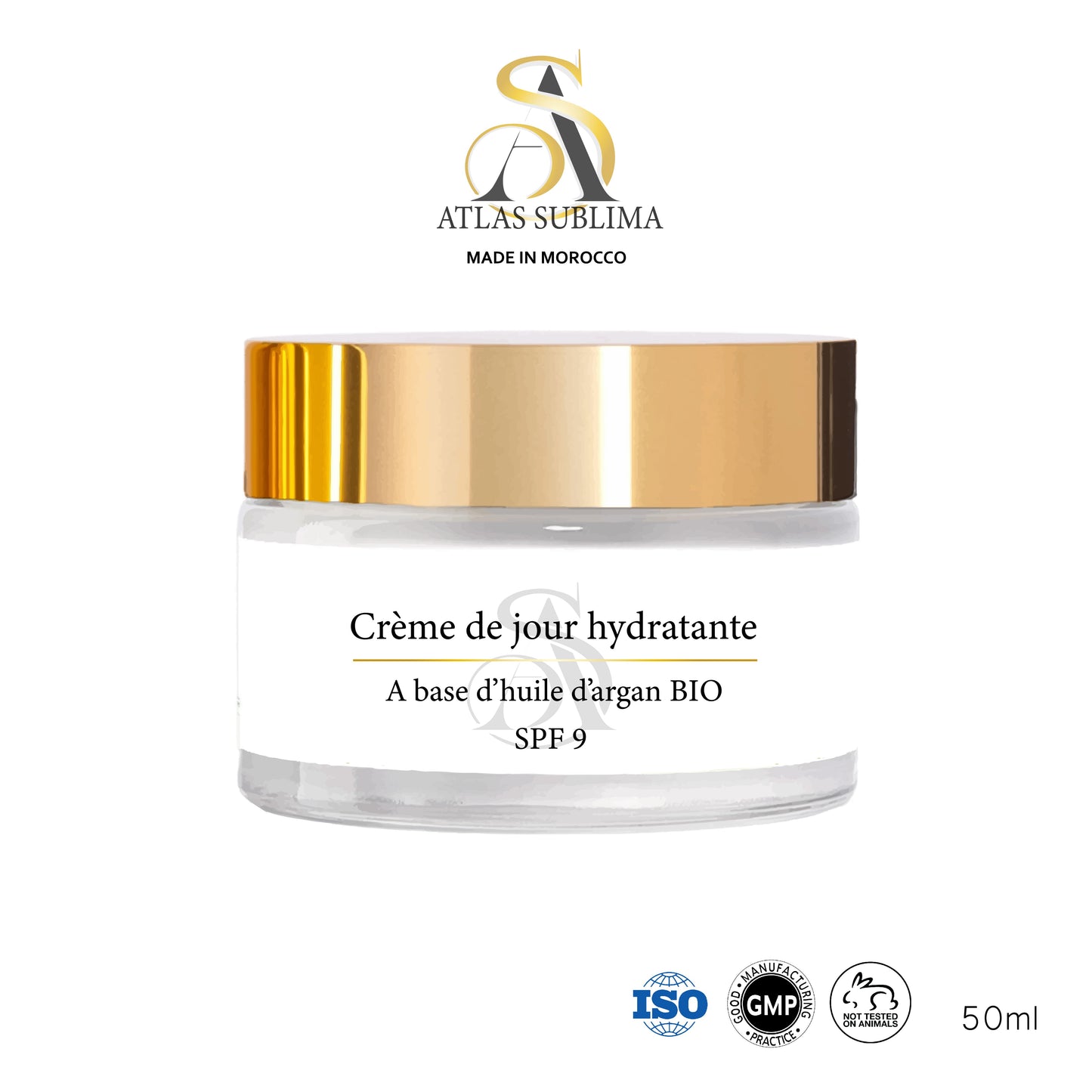 Crème de jour à base d'huile d'argan BIO